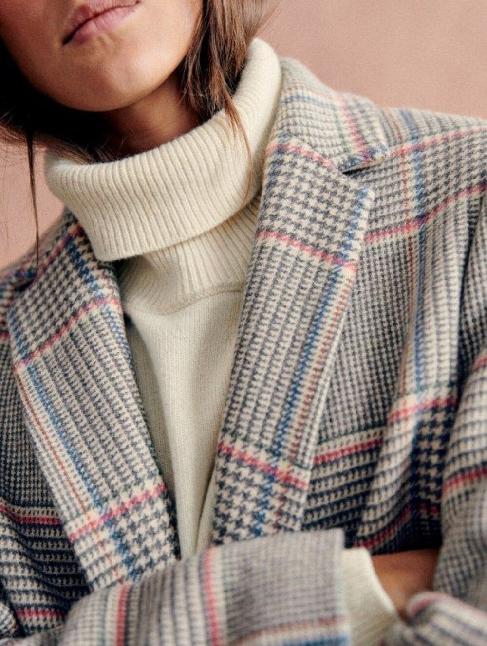 *NWT* [Sezane] Johnson Coat In Dublin Check, Size 38/6, 70% Wool